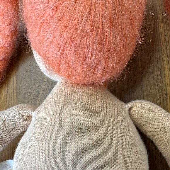 KATHE KRUSE Waldorf Doll 14" Handmade Braided Red Hair Knit Sweater Germany - Picture 12 of 12